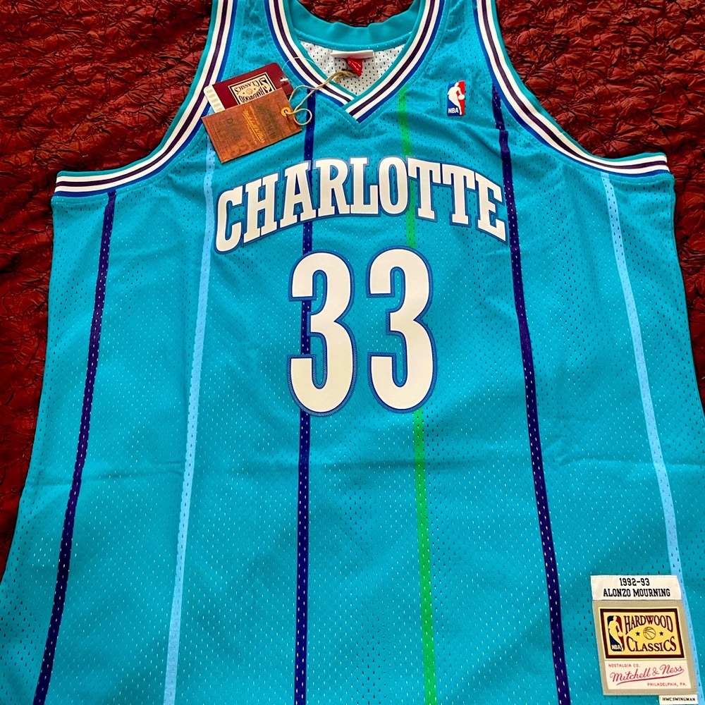 Throwback Mitchell & Ness NBA Jersey Alonzo Mourning 2XL